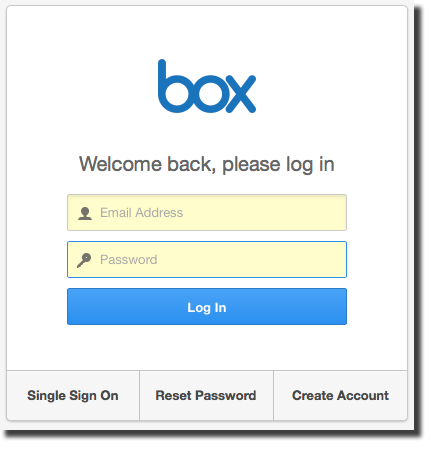Box login for personal accounts