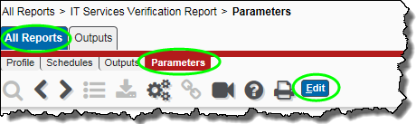 Pinnacle select report parameters