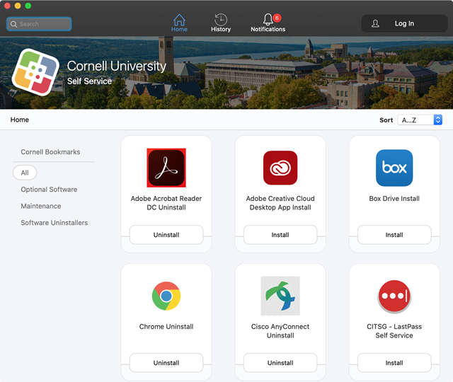 Using Self Service on Managed Mac Devices ITCornell