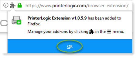 printerlogic microsoft edge extensions
