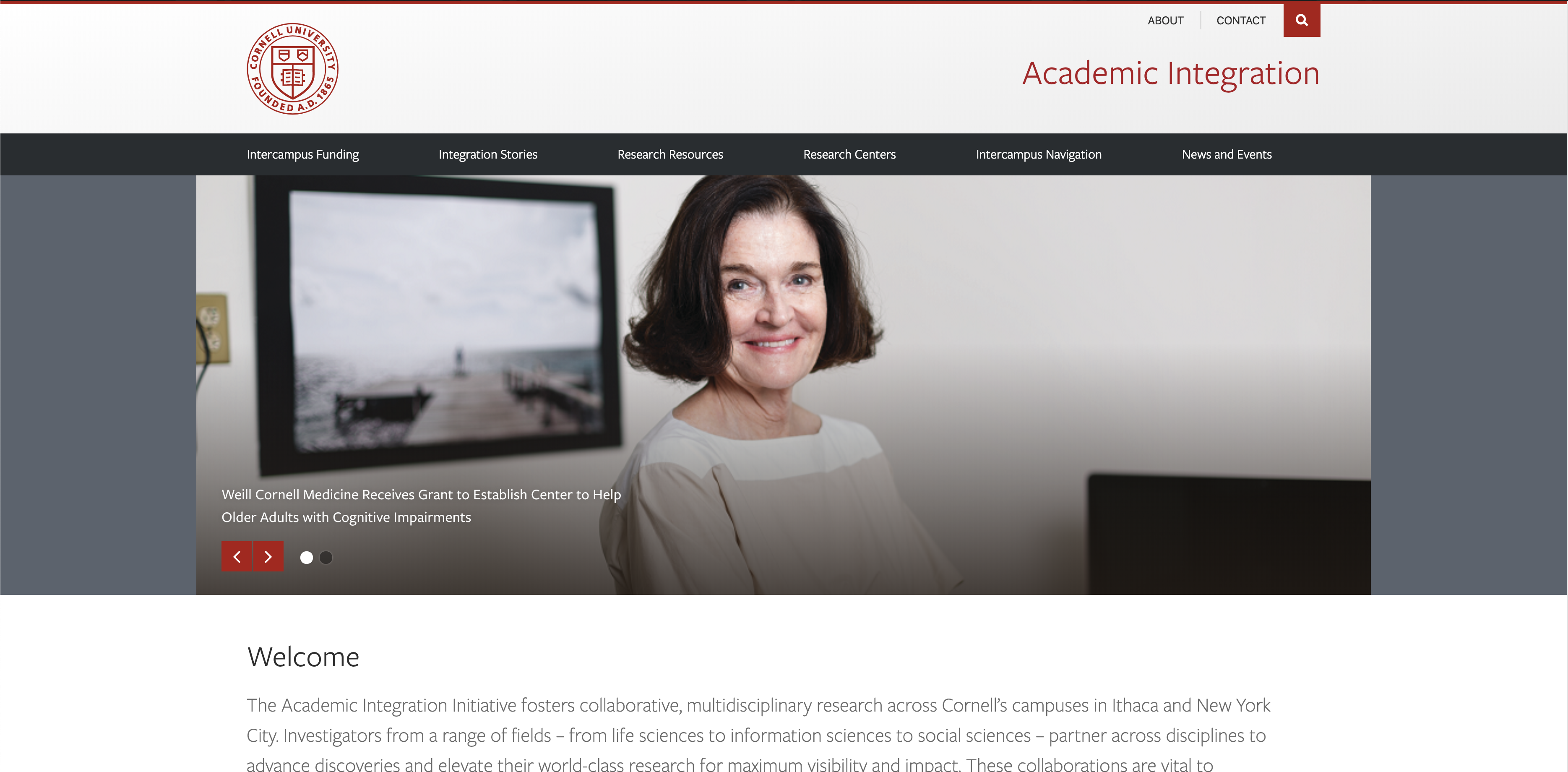 Academic Integration Website