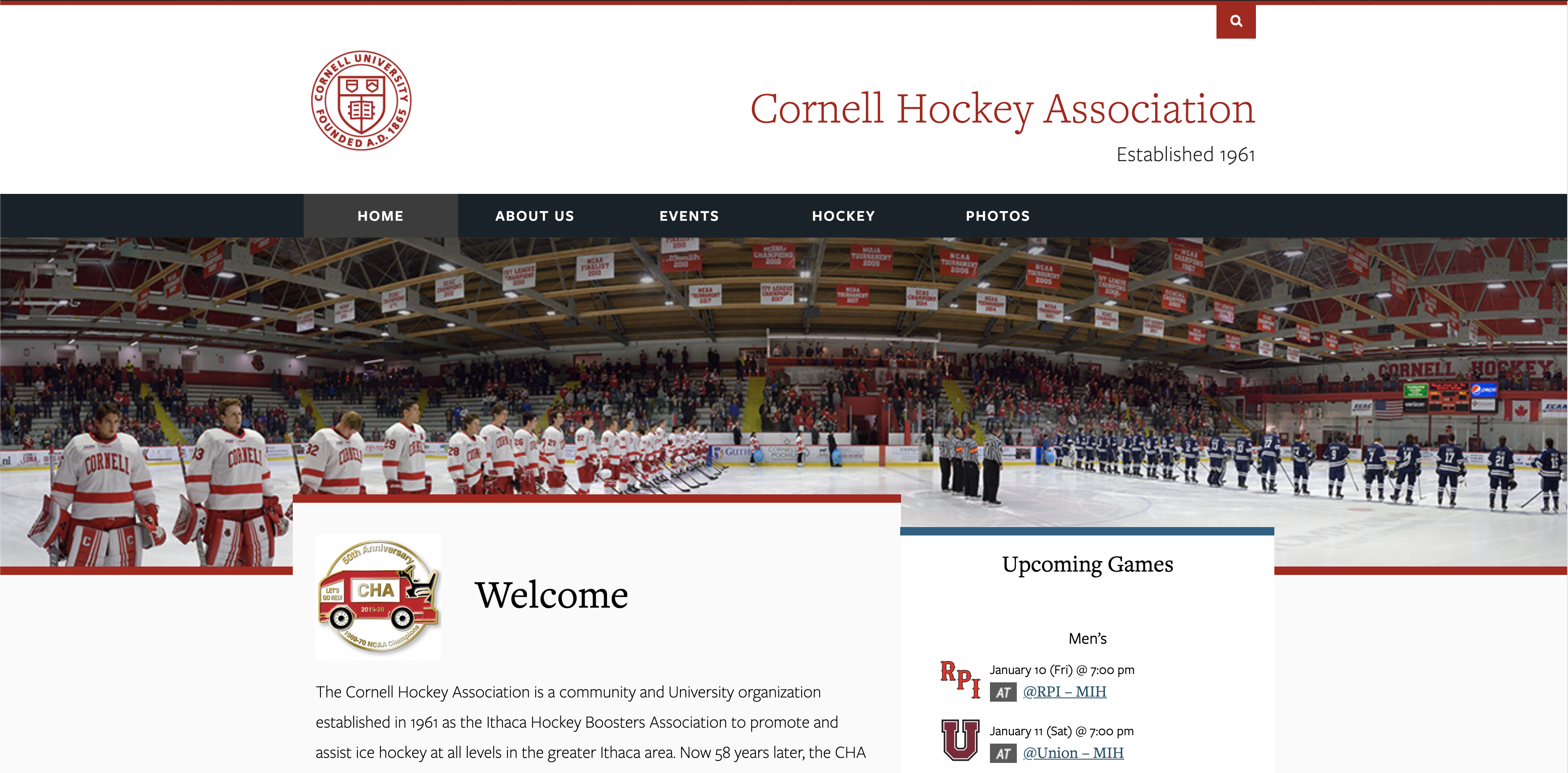 Cornell Hockey Association's Webpage