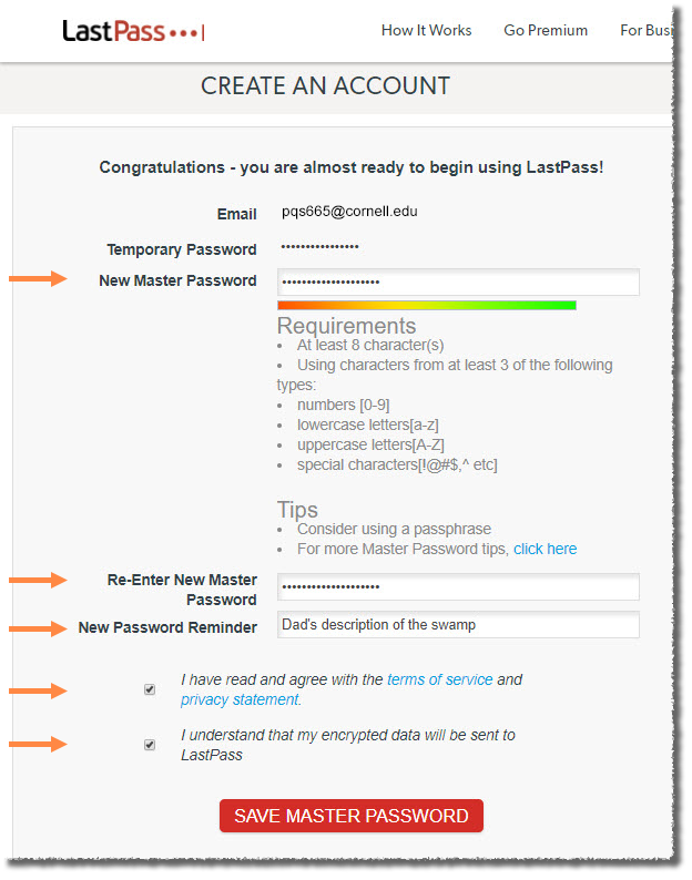 lastpass sign up