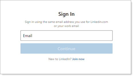 LinkedIn Learning: Logging in for the First Time