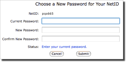 Change Your Netid Password It Cornell