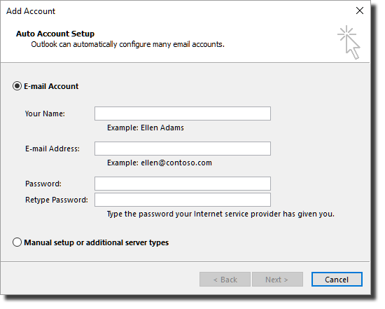 Setting up mail in Microsoft Outlook – Support