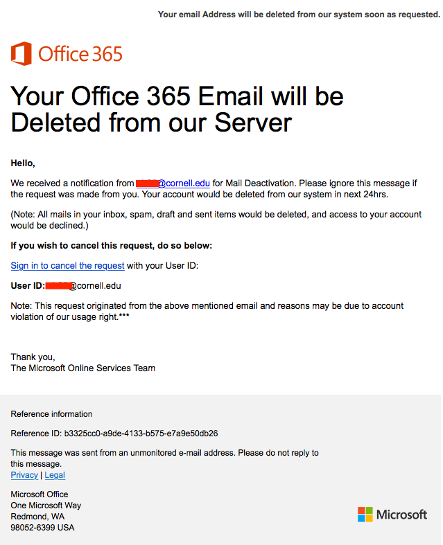 how to stop microsoft office 365 subscription notification