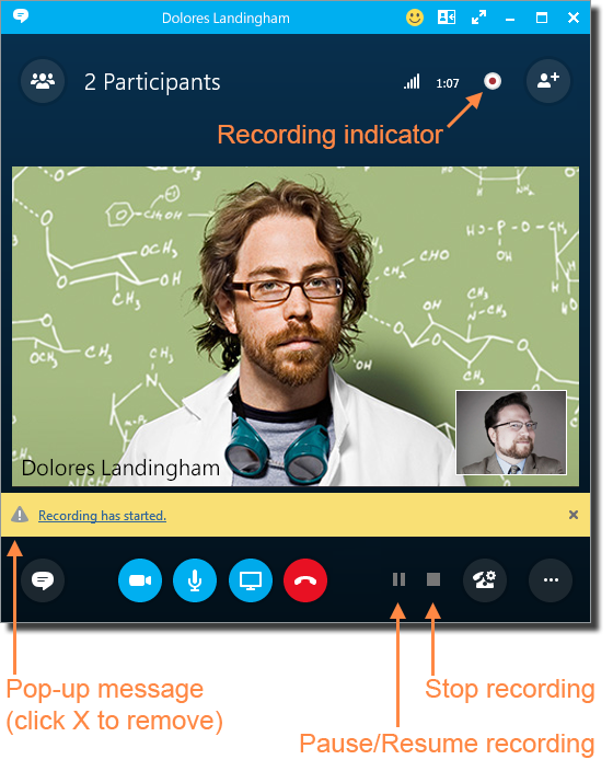 record a skype meeting