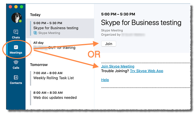 cannot join skype meeting on mac