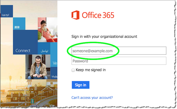 microsoft office 365 sign in