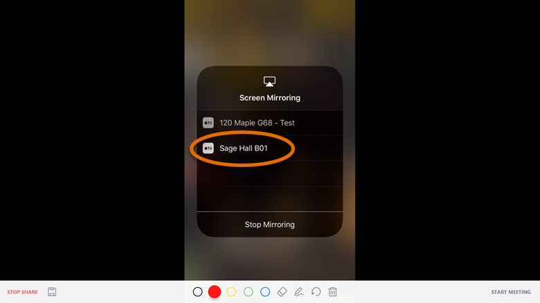 Zoom Rooms Screen Mirror An Ios Device, How To Stop Mirror On Zoom Ipad