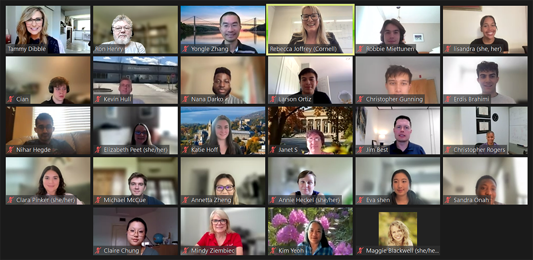 2023 ADI interns and program committee group portrait - on Zoom