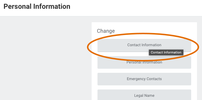 Step 2 to change privacy flag for phone number in Workday