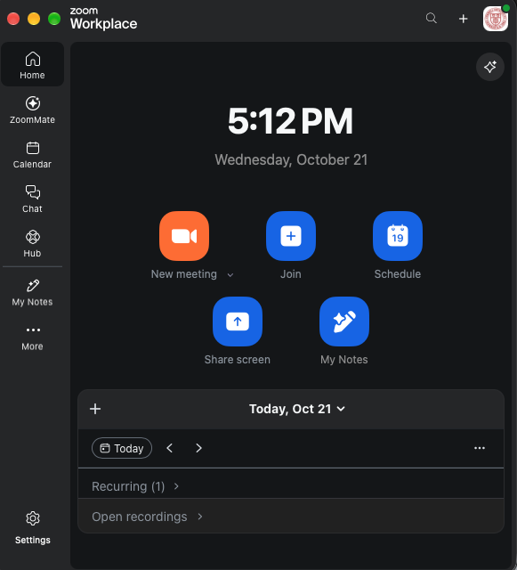 My Notes appears in the left-hand navigation column