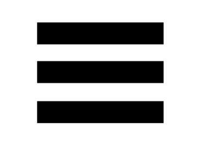 A stack of three horizontal lines.
