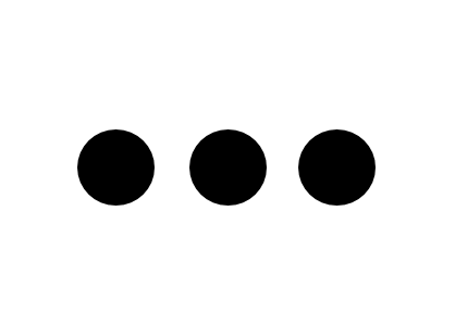 Three dots arranged horizontally.
