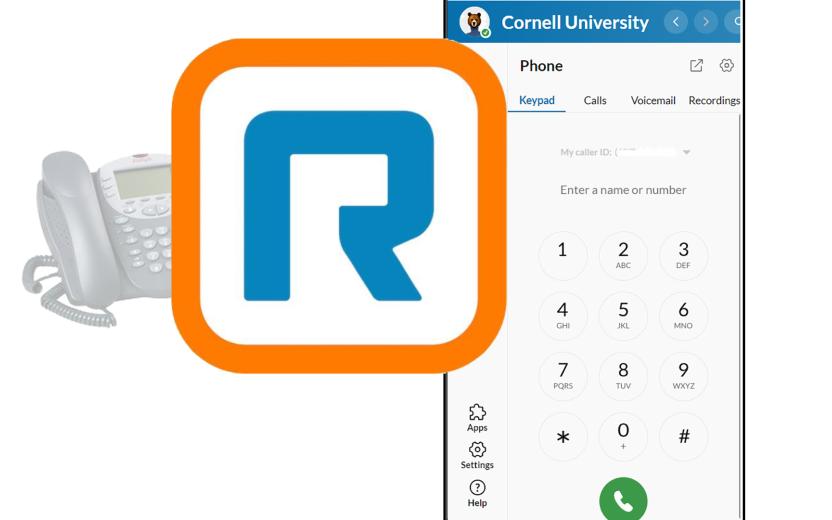 a disappearing Avaya phone replaced by a RingCentral desktop dial pad