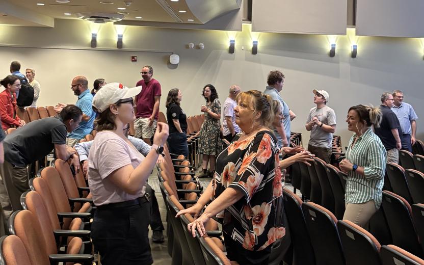 Attendees at the All IT Town Hall