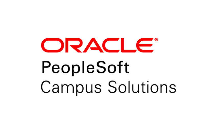 Red and black logo for Oracle PeopleSoft Campus Solutions