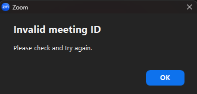 Troubleshooting: Zoom Invalid Meeting ID IT Cornell Troubleshooting: Zoom Invalid Meeting ID IT Cornell