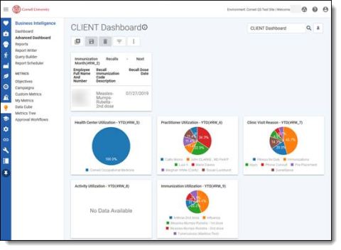 Cory App Client Dashboard