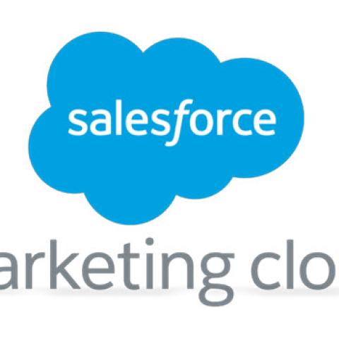 salesforce marketing cloud logo with salesforce inside blue cloud graphic