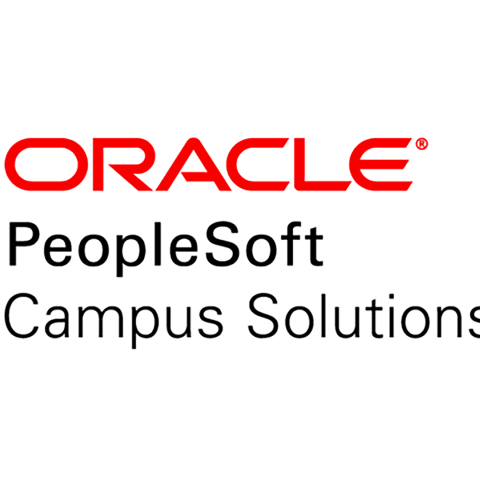Red and black logo for Oracle PeopleSoft Campus Solutions